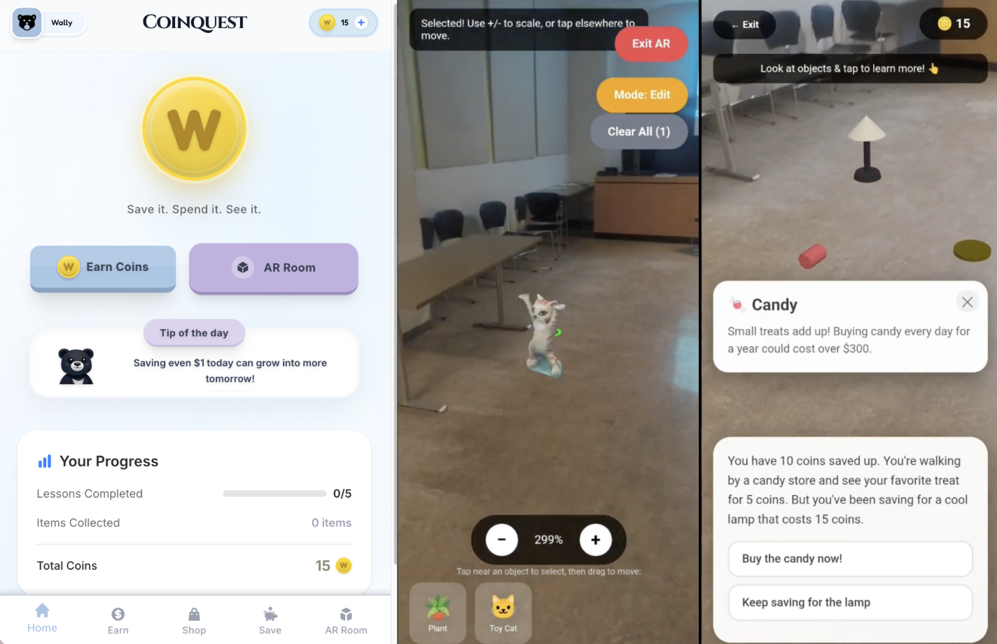 CoinQuest project screenshot