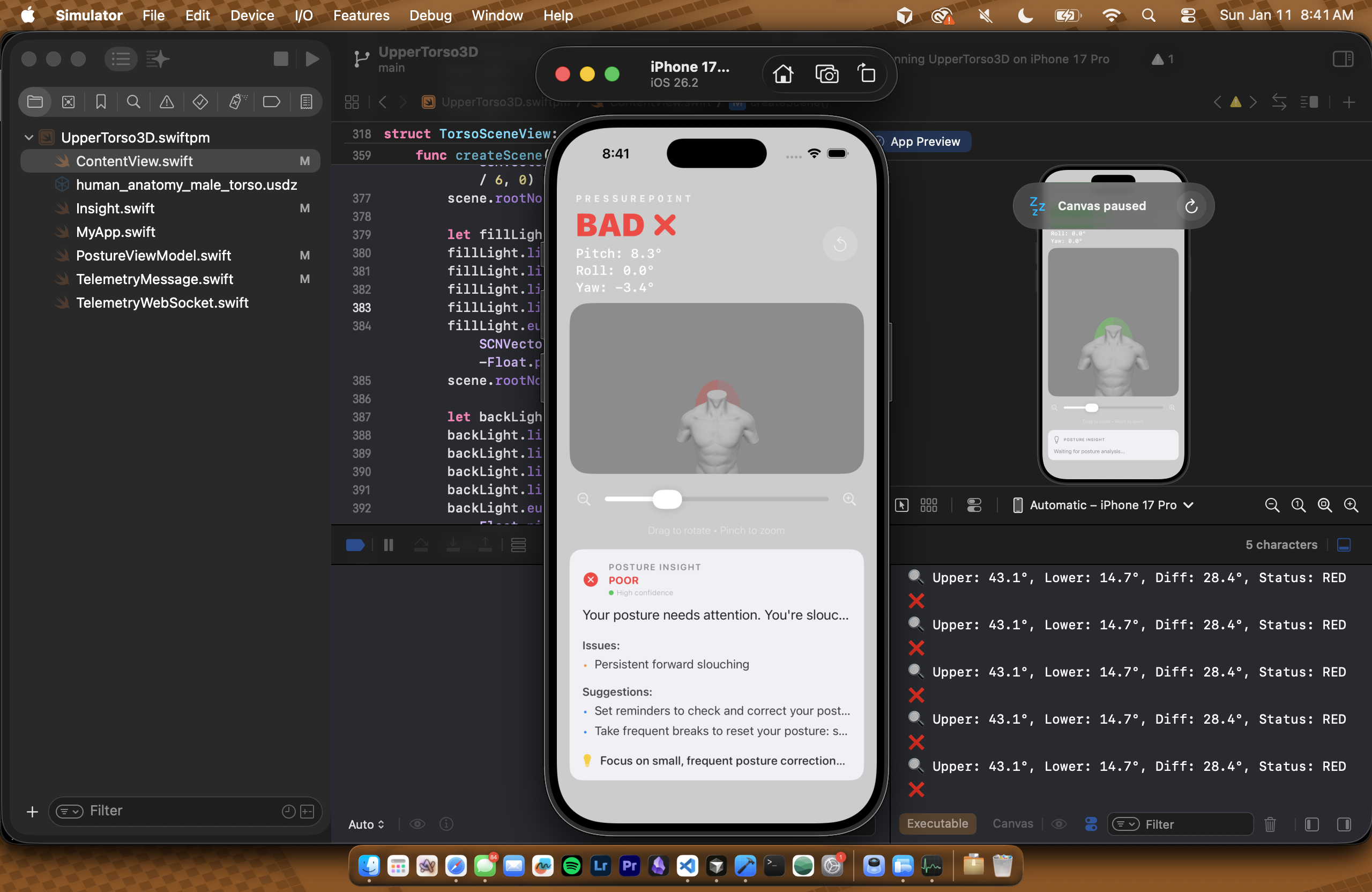 Upright project screenshot